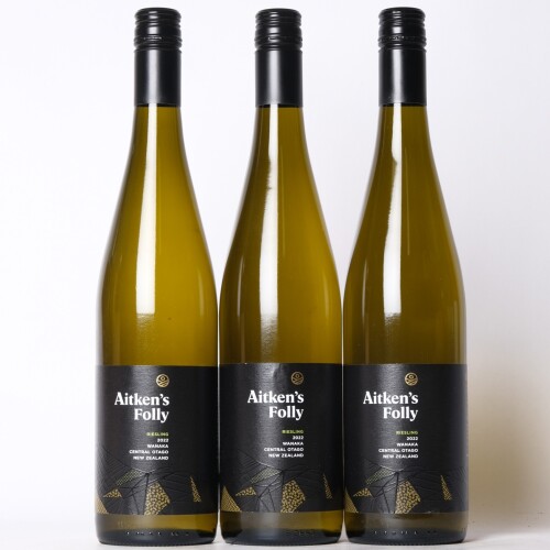 (3) 2022 Aitken's Folly Riesling, Wanaka