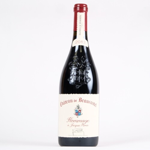 (1) 2013 Chateau de Beaucastel Hommage a Jacques Perrin Chateauneuf du Pape