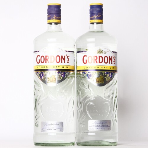 (2) Gordon's London Dry Gin 37% abv 1000ml