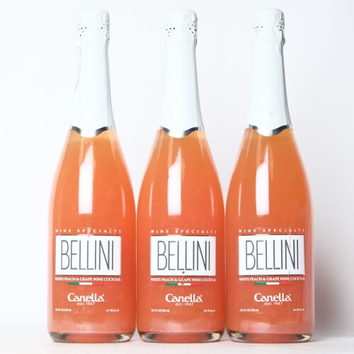 (3) NV Canella Bellini Peach Cocktail