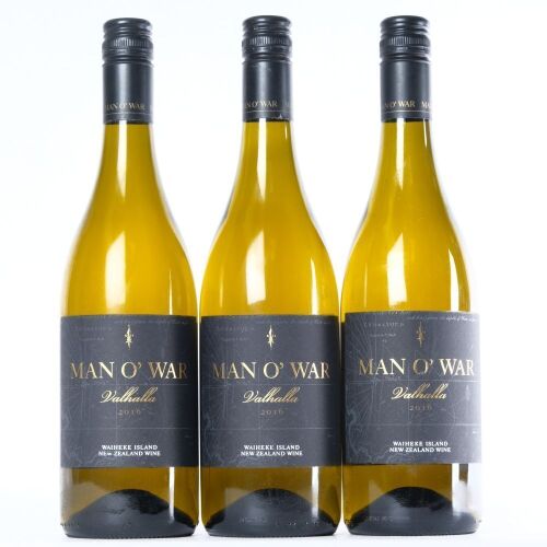 (3) 2016 Man O' War Valhalla Chardonnay, Waiheke