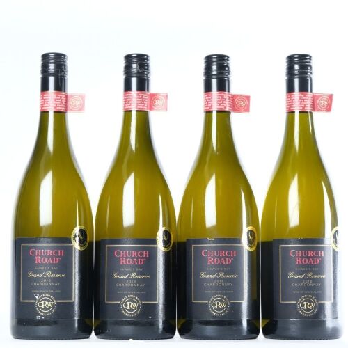 (4) 2016 Church Road Grand Reserve Chardonnay, Hawkes Bay