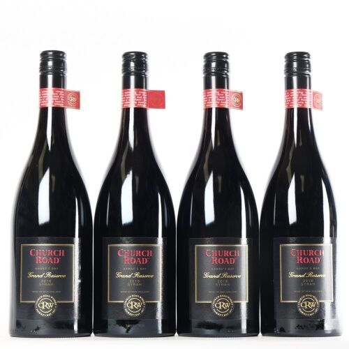 (4) 2018 Church Road Grand Reserve Syrah, Hawkes Bay,