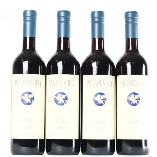 (4) 2018 Pegasus Bay Merlot/Cabernet Sauvignon, Waipara