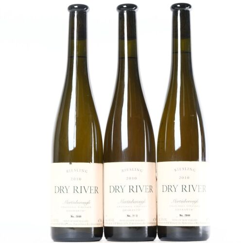 (3) 2010 Dry River Craighall Amaranth Riesling, Martinborough