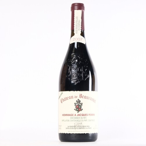 (1) 2007 Chateau de Beaucastel Hommage a Jacques Perrin Chateauneuf du Pape
