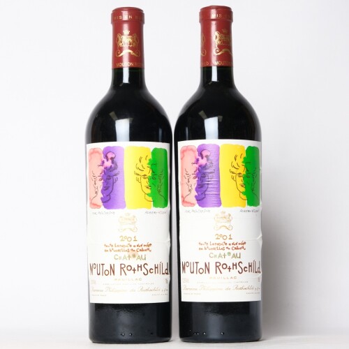(2) 2001 Chateau Mouton Rothschild 1er Cru Classe, Pauillac