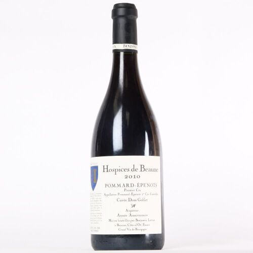 (1) 2010 Domaine Benjamin Leroux Hospices de Beaune Pommard-Epenots Cuvee Dom Goblet, Cote de Beaune