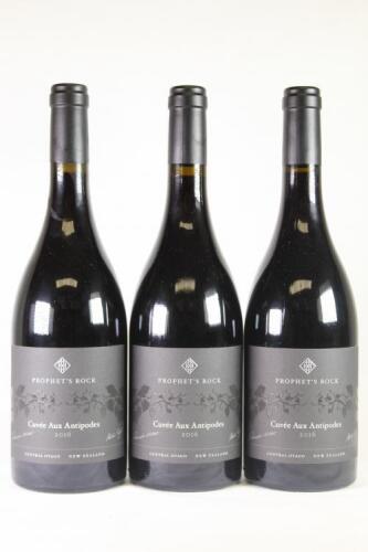 (3) 2016 Prophet's Rock Cuvee aux Antipodes Pinot Noir, Central Otago*