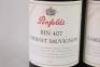 (2) 1998 Penfolds Bin 407 Cabernet Sauvignon, South Australia - 5