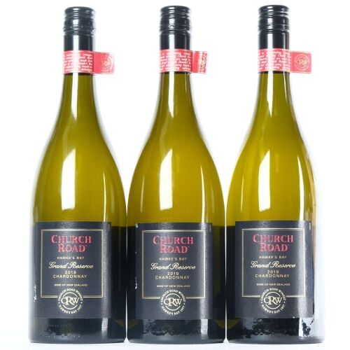 (3) 2019 Church Road Grand Reserve Chardonnay, Hawkes Bay