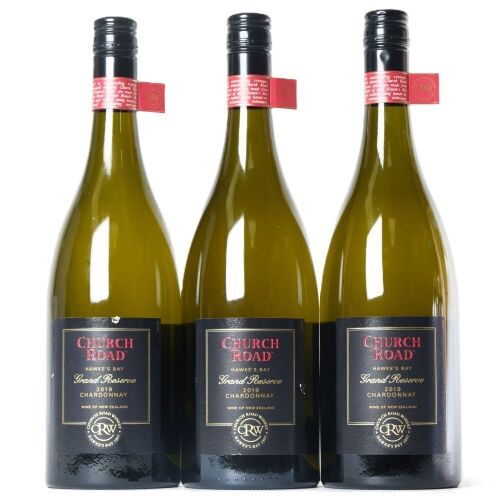(3) 2019 Church Road Grand Reserve Chardonnay, Hawkes Bay