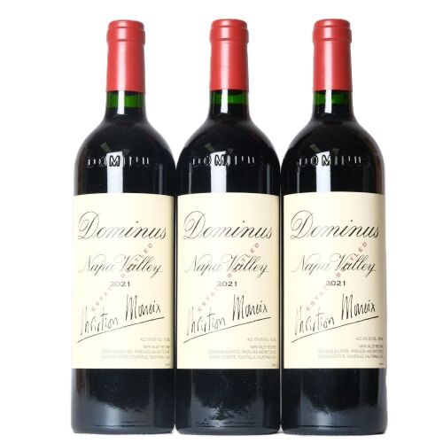 (3) 2021 Dominus Estate Christian Moueix, Napa USA