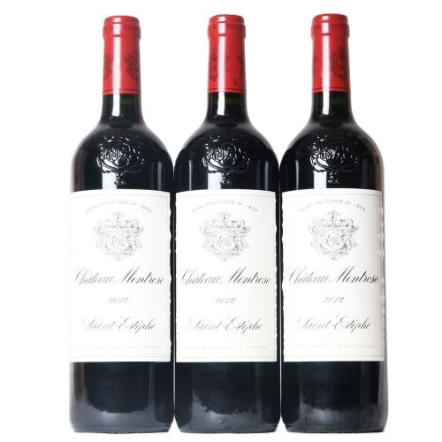 (3) 2012 Chateau Montrose 2eme Cru Classe, St Estephe
