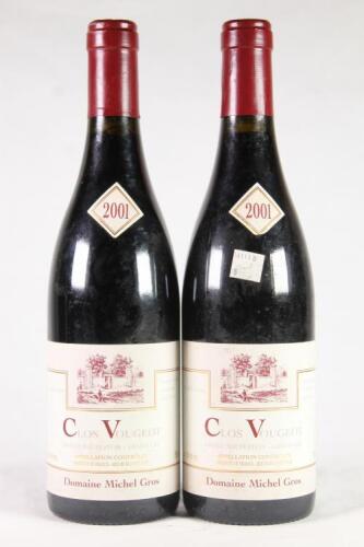 (2) 2001 Domaine Michel Gros Clos Vougeot Grand Maupertuis Grand Cru, Cote de Nuits