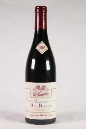(1) 2003 Domaine Michel Gros Vosne Romanee 1er Cru Aux Brulees, Cote de Nuits