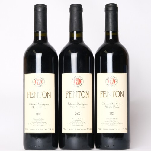 (3) 2002 Fenton Estate Cabernet Sauvignon/Merlot/Franc, Waiheke