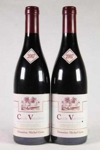 (2) 2007 Domaine Michel Gros Clos Vougeot Grand Maupertuis Grand Cru, Cote de Nuits