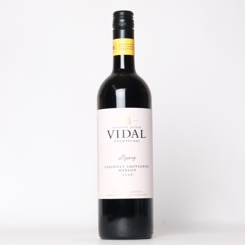 (1) 2018 Vidal Estate Legacy Cabernet Sauvignon/Merlot, Gimblett Gravels