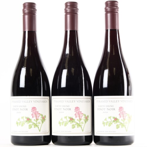 (3) 2010 Pyramid Valley Vineyards Earth Smoke Pinot Noir, Waikari