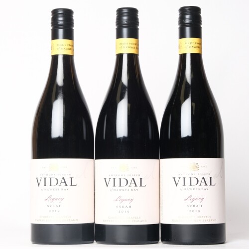 (3) 2019 Vidal Estate Legacy Series Syrah, Gimblett Gravels