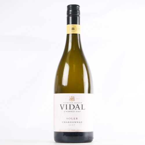 (1) 2017 Vidal Estate Soler Chardonnay, Hawkes Bay