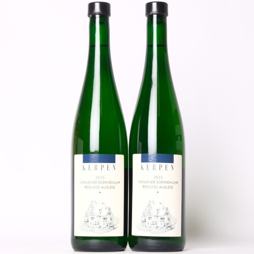 (2) 2015 Kerpen Wehlener Sonnehuhr Riesling Auslese, Mosel Saar Ruwer