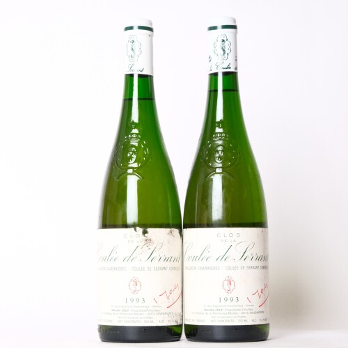 (2) 1993 Vignobles de la Coulee de Serrant 'Clos de la Coulee de Serrant
