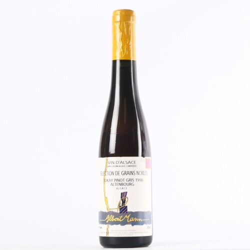 (1) 1998 Albert Mann Altenbourg Tokay Pinot Gris Selection de Grains Nobles 375ml