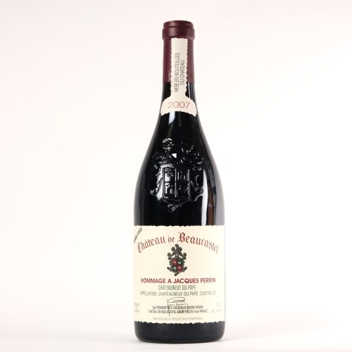 (1) 2007 Chateau de Beaucastel Hommage a Jacques Perrin Chateauneuf du Pape
