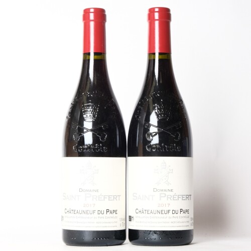 (2) 2017 Domaine Saint Prefert Chateauneuf du Pape