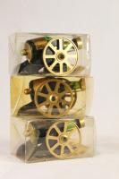 Three 27ml canon bottles of Courvoisier Cognac in one lot