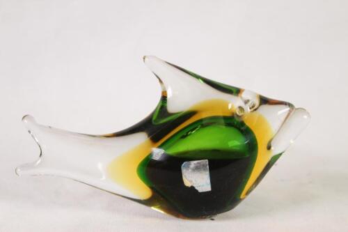 (1) Drioli Cherry Wine Liqueur Fish 14oz 16% abv Archimede Seguso Murano glass
