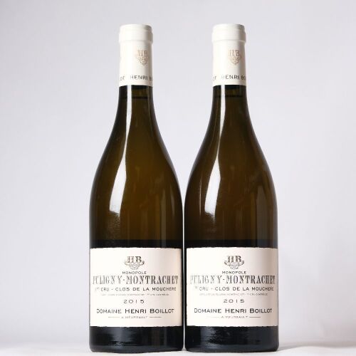 (2) 2015 Domaine Henri Boillot Clos de la Mouchere Monopole Puligny-Montrachet 1er Cru, Cote de Beaune