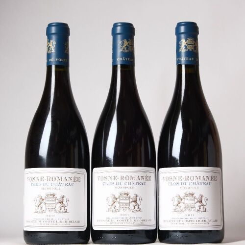 (3) 2011 Domaine Vicomte Liger-Belair Vosne Romanee Clos de Chateau, Cote de Nuits