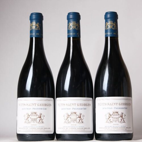 (3) 2010 Domaine Vicomte Liger-Belair Nuits St Georges 1er Cru Aux Cras, Cote de Nuits
