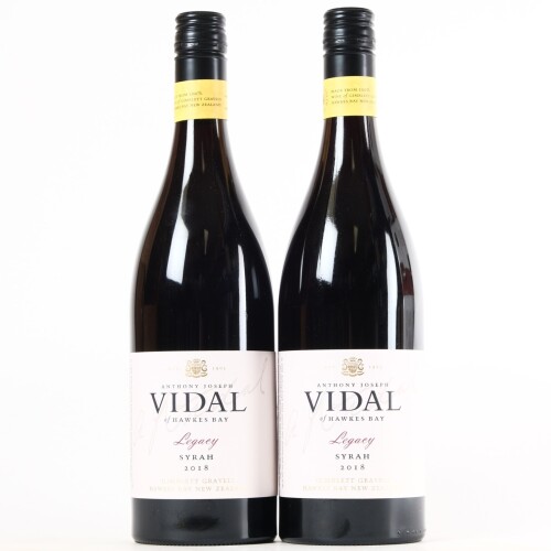 (2) 2018 Vidal Estate Legacy Series Syrah, Gimblett Gravels
