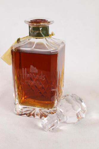 (1) Harrod's Whyte & Mackay 21 year old Blended Scotch Whisky in Edinburgh Crystal decanter 750ml 40% abv