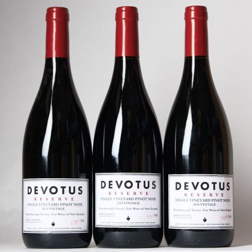 (3) 2014 Devotus Reserve Pinot Noir, Martinborough