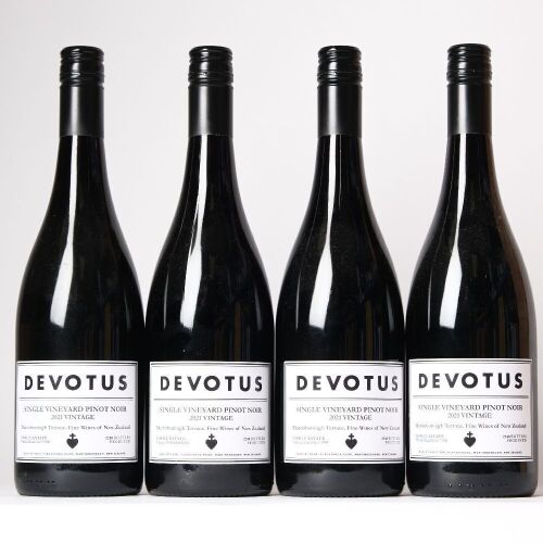 (4) 2021 Devotus Single Vineyard Pinot Noir, Martinborough