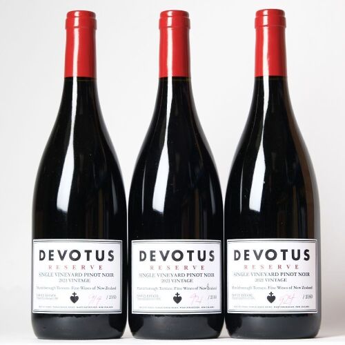 (3) 2021 Devotus Reserve Pinot Noir, Martinborough