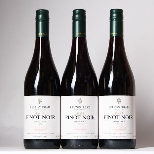 (3) 2020 Felton Road Block 5 Pinot Noir, Bannockburn