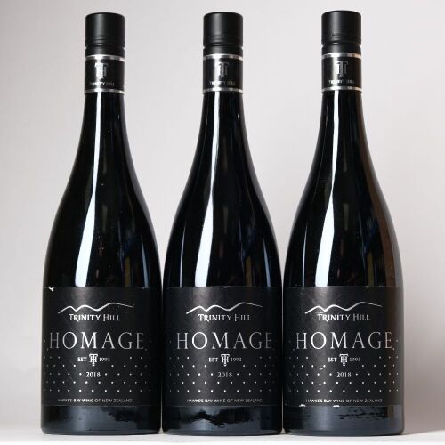 (3) 2018 Trinity Hill Homage Syrah, Hawkes Bay