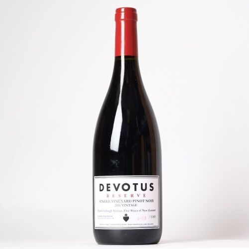 (1) 2016 Devotus Reserve Pinot Noir, Martinborough