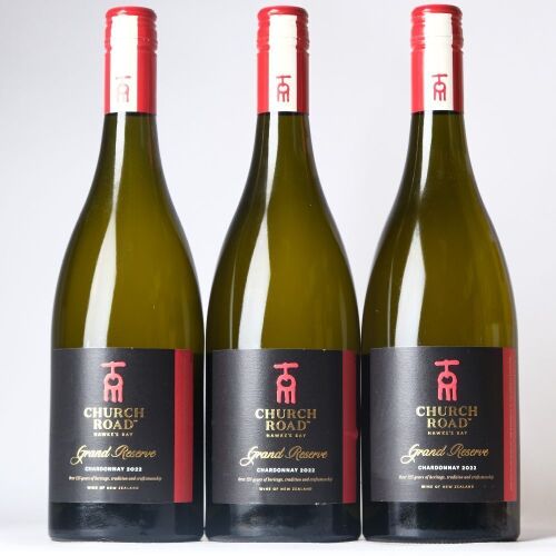 (3) 2022 Church Road Grand Reserve Chardonnay, Hawkes Bay
