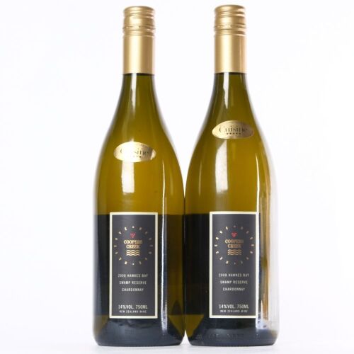 (2) 2008 Coopers Creek Swamp Road Reserve Chardonnay, Hawkes Bay