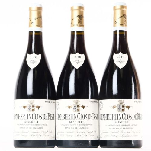 (3) 2010 Domaine Armand Rousseau Chambertin-Clos-de-Beze Grand Cru, Cote de Nuits