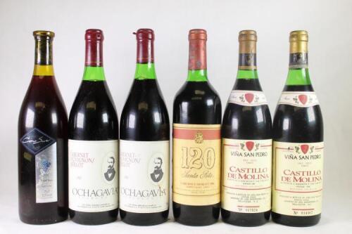 Six bottles of Chilean red wine in one lot