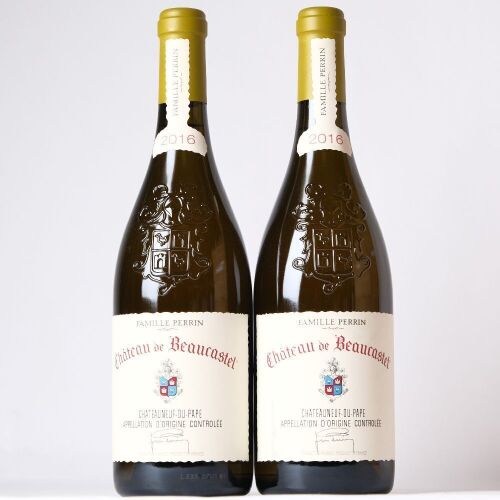 (2) 2016 Chateau de Beaucastel Chateauneuf-du-Pape Blanc