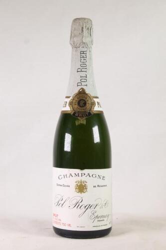 (1) NV Pol Roger Extra Cuvee de Reserve Champagne